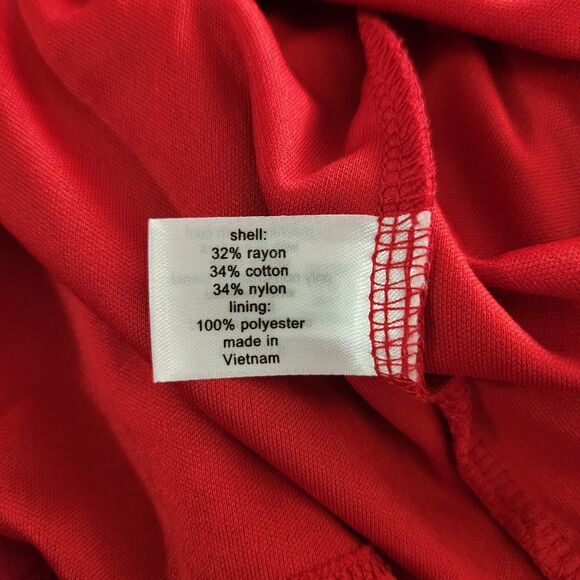 Lane Bryant Red Scallop Edge Fit And Flare Lined Lace Overlay Dress Size 18 - Picture 6 of 8